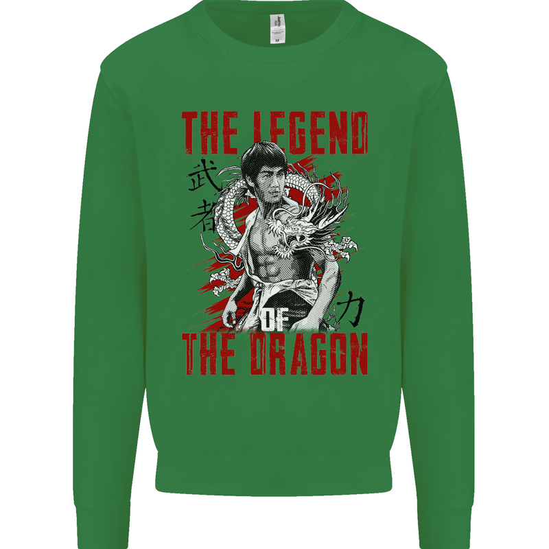 Legend of the Dragon MMA Martial Arts Movie Mens Sweatshirt Jumper Irish Green