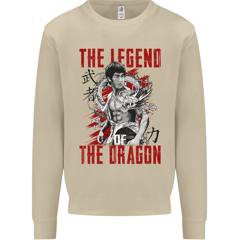 Legend of the Dragon MMA Martial Arts Movie Mens Sweatshirt Jumper Sand