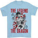 Legend of the Dragon MMA Martial Arts Movie Mens T-Shirt Cotton Gildan Light Blue