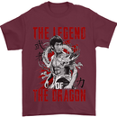 Legend of the Dragon MMA Martial Arts Movie Mens T-Shirt Cotton Gildan Maroon
