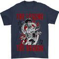 Legend of the Dragon MMA Martial Arts Movie Mens T-Shirt Cotton Gildan Navy Blue