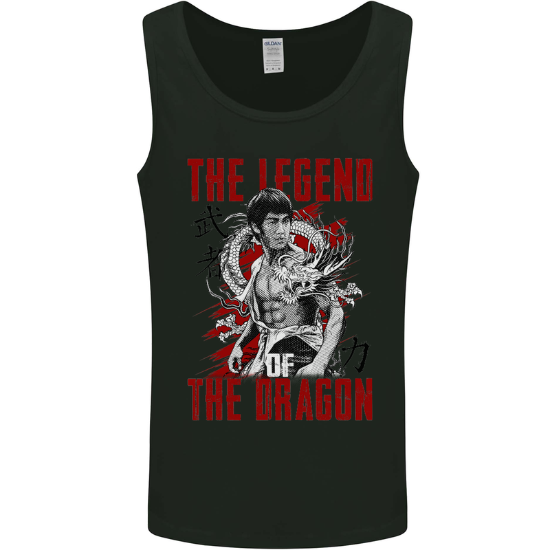 Legend of the Dragon MMA Martial Arts Movie Mens Vest Tank Top Black