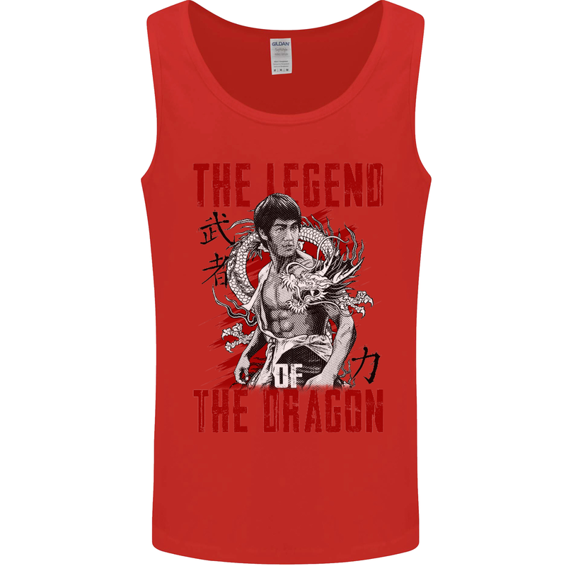 Legend of the Dragon MMA Martial Arts Movie Mens Vest Tank Top Red