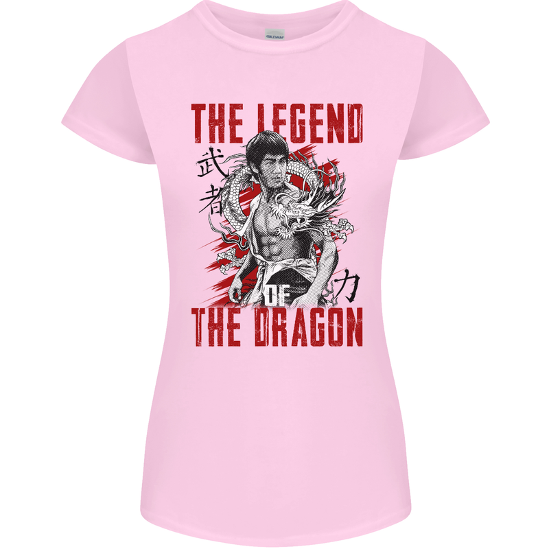 Legend of the Dragon MMA Martial Arts Movie Womens Petite Cut T-Shirt Light Pink