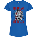 Legend of the Dragon MMA Martial Arts Movie Womens Petite Cut T-Shirt Royal Blue