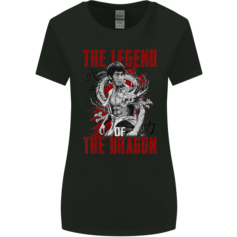 Legend of the Dragon MMA Martial Arts Movie Womens Wider Cut T-Shirt Black