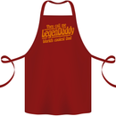 Legendaddy Funny Father's Day Daddy Cotton Apron 100% Organic Maroon