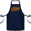 Legendaddy Funny Father's Day Daddy Cotton Apron 100% Organic Navy Blue