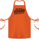 Legendaddy Funny Father's Day Daddy Cotton Apron 100% Organic Orange