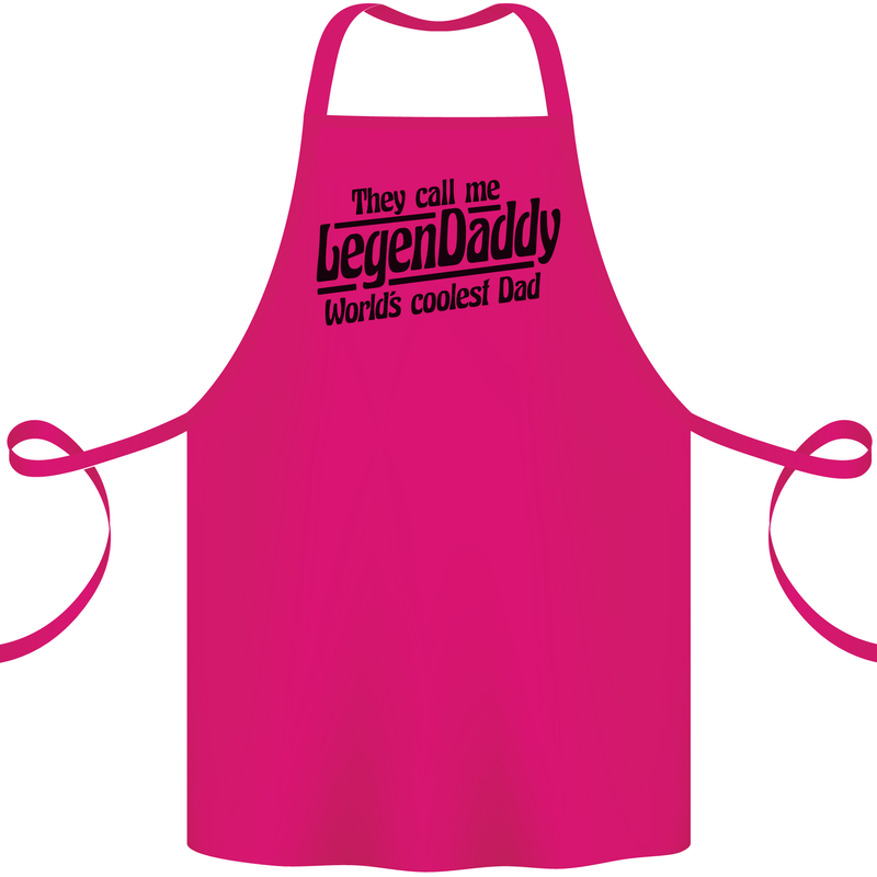 Legendaddy Funny Father's Day Daddy Cotton Apron 100% Organic Pink