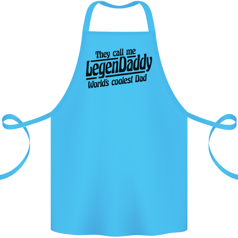 Legendaddy Funny Father's Day Daddy Cotton Apron 100% Organic Turquoise