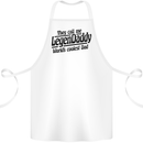 Legendaddy Funny Father's Day Daddy Cotton Apron 100% Organic White