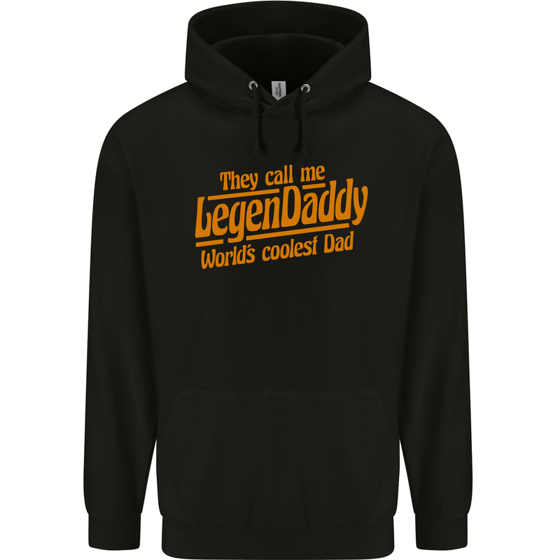 Legendaddy Funny Father's Day Daddy Mens 80% Cotton Hoodie Black