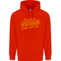 Legendaddy Funny Father's Day Daddy Mens 80% Cotton Hoodie Bright Red