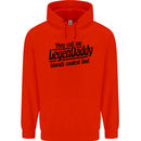 Legendaddy Funny Father's Day Daddy Mens 80% Cotton Hoodie Bright Red