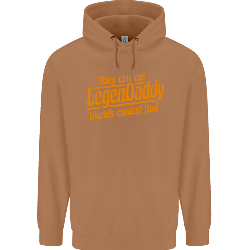 Legendaddy Funny Father's Day Daddy Mens 80% Cotton Hoodie Caramel Latte