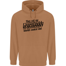 Legendaddy Funny Father's Day Daddy Mens 80% Cotton Hoodie Caramel Latte