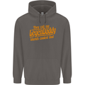 Legendaddy Funny Father's Day Daddy Mens 80% Cotton Hoodie Charcoal