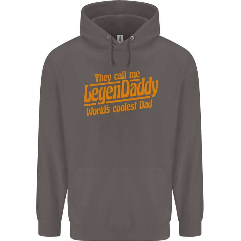 Legendaddy Funny Father's Day Daddy Mens 80% Cotton Hoodie Charcoal