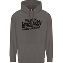 Legendaddy Funny Father's Day Daddy Mens 80% Cotton Hoodie Charcoal