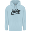 Legendaddy Funny Father's Day Daddy Mens 80% Cotton Hoodie Light Blue