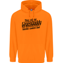 Legendaddy Funny Father's Day Daddy Mens 80% Cotton Hoodie Orange