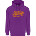 Legendaddy Funny Father's Day Daddy Mens 80% Cotton Hoodie Purple