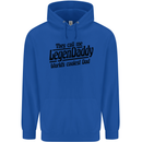 Legendaddy Funny Father's Day Daddy Mens 80% Cotton Hoodie Royal Blue