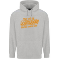 Legendaddy Funny Father's Day Daddy Mens 80% Cotton Hoodie Sports Grey