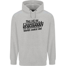 Legendaddy Funny Father's Day Daddy Mens 80% Cotton Hoodie Sports Grey