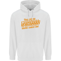 Legendaddy Funny Father's Day Daddy Mens 80% Cotton Hoodie White