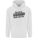 Legendaddy Funny Father's Day Daddy Mens 80% Cotton Hoodie White