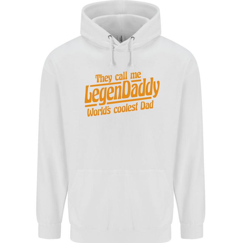 Legendaddy Funny Father's Day Daddy Mens 80% Cotton Hoodie White