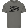 Legendaddy Funny Father's Day Daddy Mens Cotton T-Shirt Tee Top Charcoal