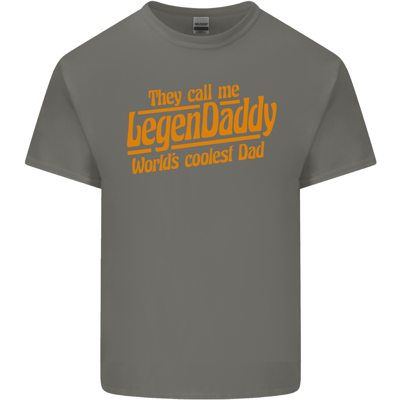 Legendaddy Funny Father's Day Daddy Mens Cotton T-Shirt Tee Top Charcoal
