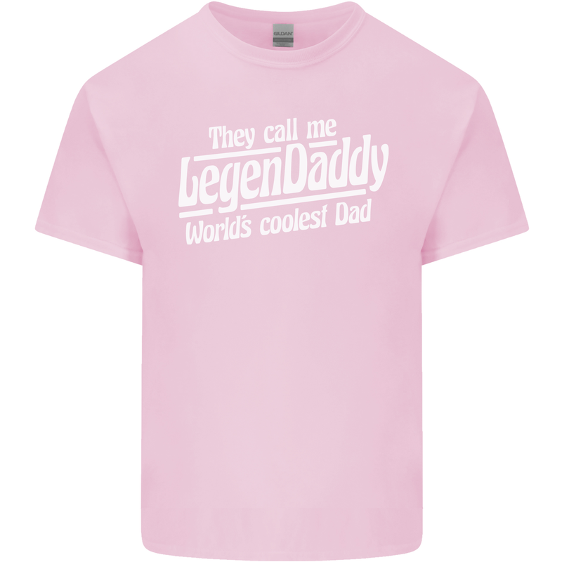 Legendaddy Funny Father's Day Daddy Mens Cotton T-Shirt Tee Top Light Pink