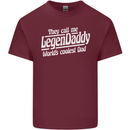 Legendaddy Funny Father's Day Daddy Mens Cotton T-Shirt Tee Top Maroon