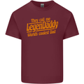 Legendaddy Funny Father's Day Daddy Mens Cotton T-Shirt Tee Top Maroon