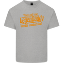Legendaddy Funny Father's Day Daddy Mens Cotton T-Shirt Tee Top Sports Grey