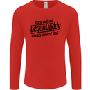 Legendaddy Funny Father's Day Daddy Mens Long Sleeve T-Shirt Red