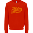 Legendaddy Funny Father's Day Daddy Mens Sweatshirt Jumper Bright Red