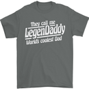 Legendaddy Funny Father's Day Daddy Mens T-Shirt Cotton Gildan Charcoal