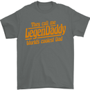 Legendaddy Funny Father's Day Daddy Mens T-Shirt Cotton Gildan Charcoal