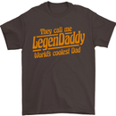 Legendaddy Funny Father's Day Daddy Mens T-Shirt Cotton Gildan Dark Chocolate