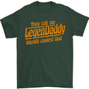 Legendaddy Funny Father's Day Daddy Mens T-Shirt Cotton Gildan Forest Green