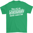 Legendaddy Funny Father's Day Daddy Mens T-Shirt Cotton Gildan Irish Green