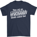 Legendaddy Funny Father's Day Daddy Mens T-Shirt Cotton Gildan Navy Blue