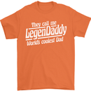 Legendaddy Funny Father's Day Daddy Mens T-Shirt Cotton Gildan Orange