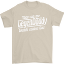 Legendaddy Funny Father's Day Daddy Mens T-Shirt Cotton Gildan Sand