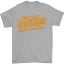 Legendaddy Funny Father's Day Daddy Mens T-Shirt Cotton Gildan Sports Grey